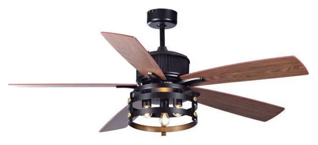 E1038 — Plywood blade ceiling fan with light