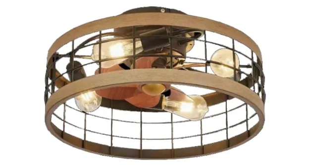 E1078 — Decorative ceiling fan with light
