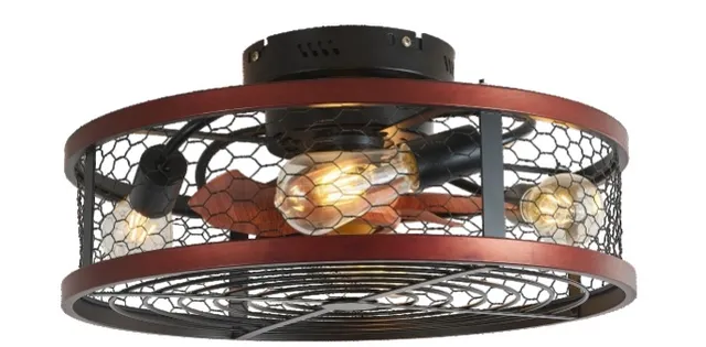 E1080 — Decorative ceiling fan with light