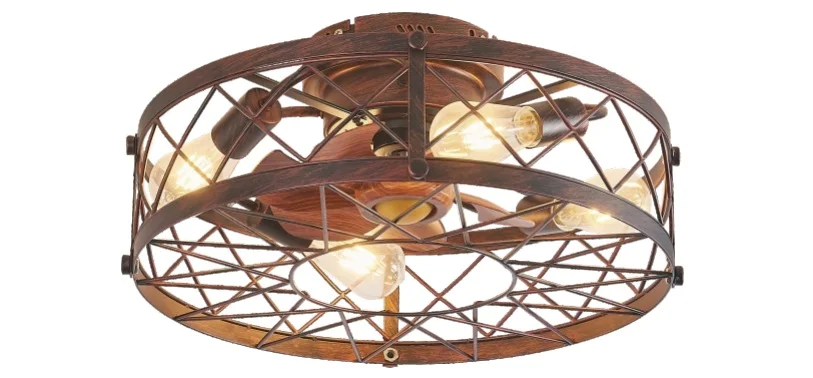 E1081 — Decorative ceiling fan with light