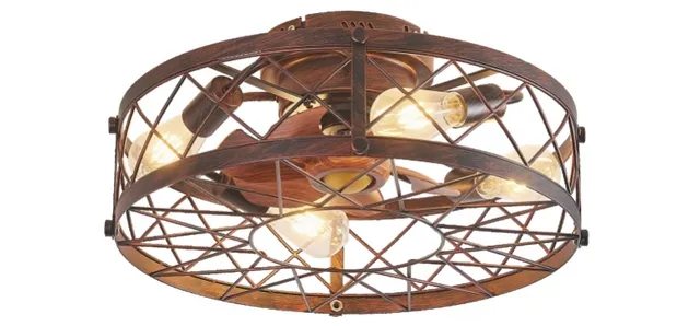 E1081 — Decorative ceiling fan with light