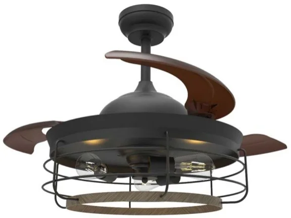 E1096 — Decorative ceiling fan with light
