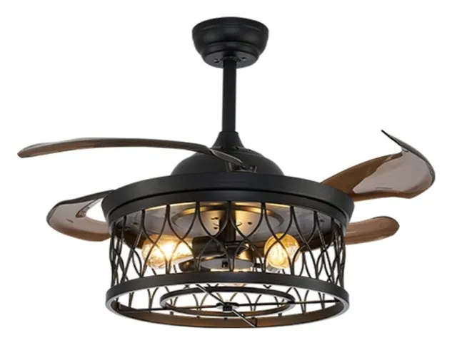 E1098 — Decorative ceiling fan with light