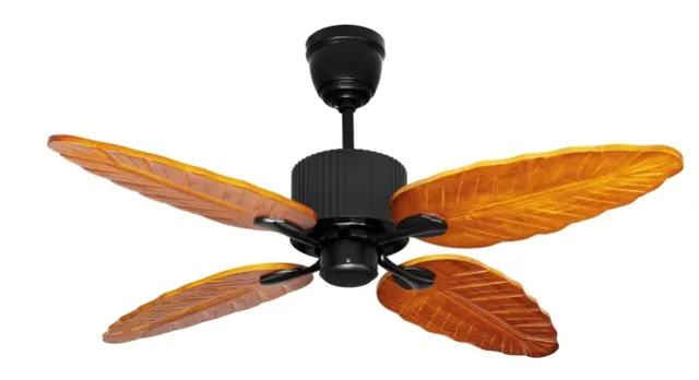 E1137D — Wood blade ceiling fan