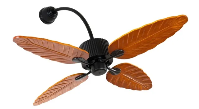 E1137G — Wood blade ceiling fan